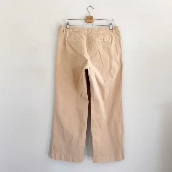 J. Crew Pleated capeside chino pants BP502 trousers in Light Khaki Size 14 - Picture 6 of 10